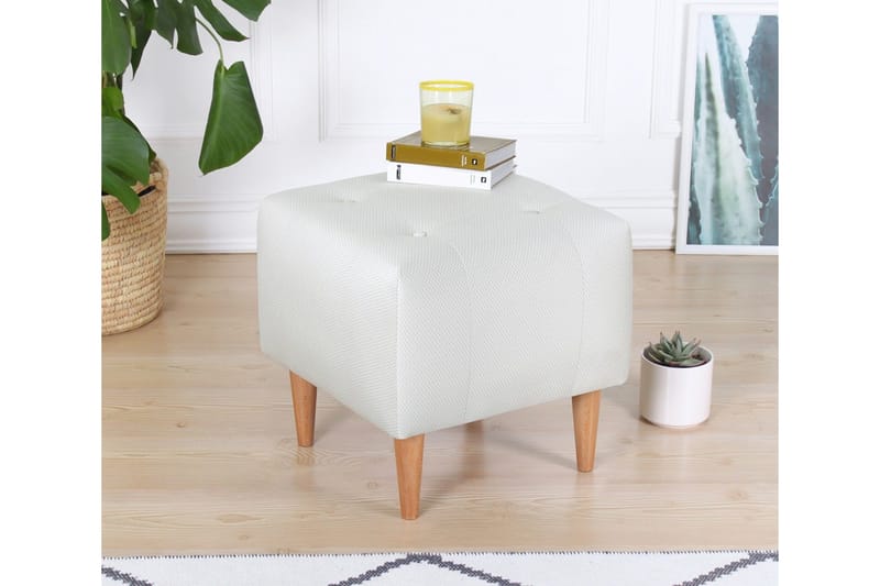 Grants Siddepuf 43 cm - Beige - Møbler - Stole & lænestole - Taburet & skammel - Ottoman