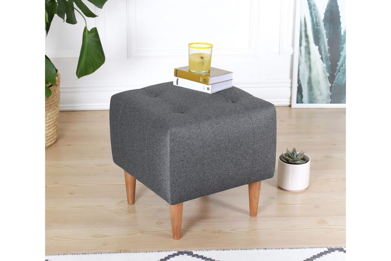 Grants Siddepuf 43 cm - Grå - Møbler - Stole & lænestole - Taburet & skammel - Ottoman
