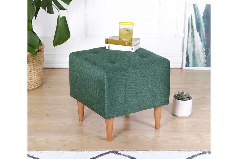 Grants Siddepuf 43 cm - Grøn - Møbler - Stole & lænestole - Taburet & skammel - Ottoman