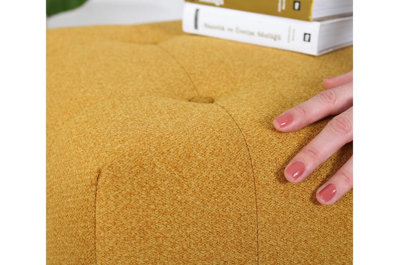 Grants Siddepuf 43 cm - Gul - Møbler - Stole & lænestole - Taburet & skammel - Ottoman