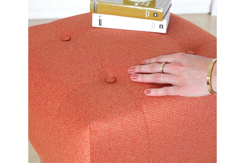 Grants Siddepuf 43 cm - Orange - Møbler - Stole & lænestole - Taburet & skammel - Ottoman