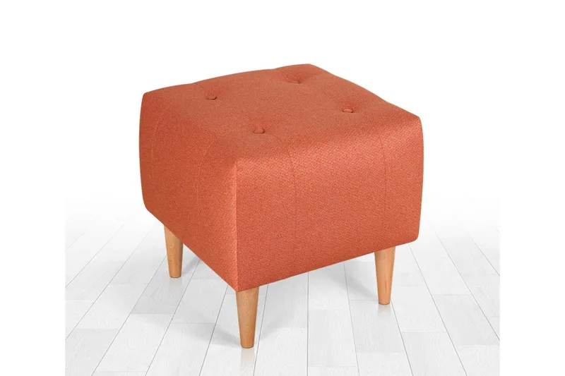Grants Siddepuf 43 cm - Orange - Møbler - Stole & lænestole - Taburet & skammel - Ottoman