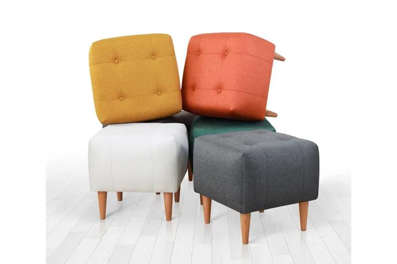 Grants Siddepuf 43 cm - Rosa - Møbler - Stole & lænestole - Taburet & skammel - Ottoman