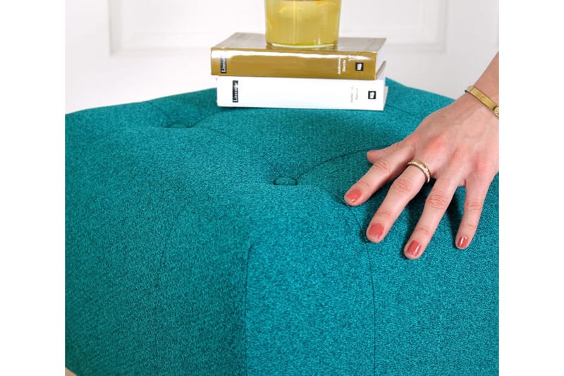 Grants Siddepuf 43 cm - Turkis - Møbler - Stole & lænestole - Taburet & skammel - Ottoman