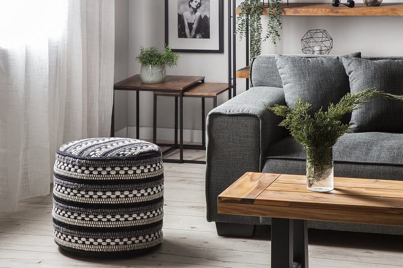 Guntur Ottoman 41 cm - Hvid - Møbler - Stole & lænestole - Taburet & skammel - Ottoman