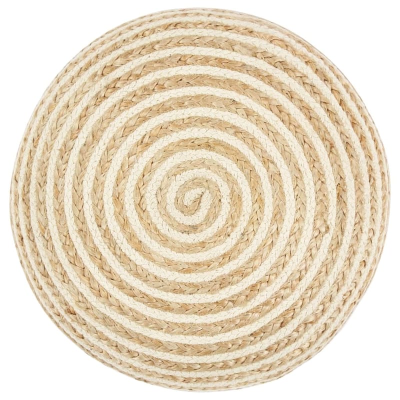 Håndlavet Puf 45 X 30 Jute - Brun - Ottoman