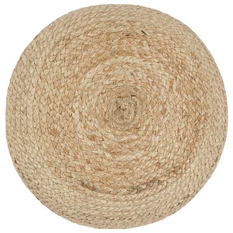 Håndlavet Puf 45 X 30 Jute - Brun - Ottoman