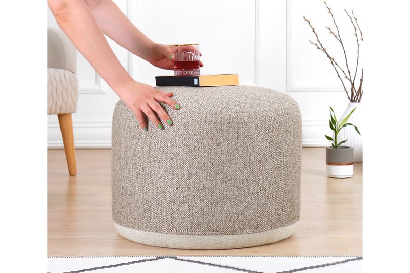 Harrodsburg Siddepuf 51 cm - Beige - Møbler - Stole & lænestole - Taburet & skammel - Ottoman