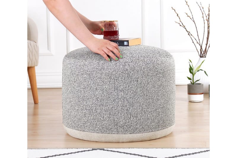 Harrodsburg Siddepuf 51 cm - Grå - Møbler - Stole & lænestole - Taburet & skammel - Ottoman