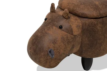 Hippo siddepuf 32 cm - Brun - Møbler - Stole & lænestole - Taburet & skammel - Ottoman