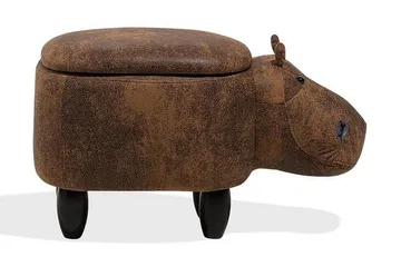 Hippo siddepuf 32 cm - Brun - Møbler - Stole & lænestole - Taburet & skammel - Ottoman