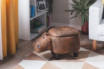 Hippo siddepuf 32 cm - Brun - Møbler - Stole & lænestole - Taburet & skammel - Ottoman