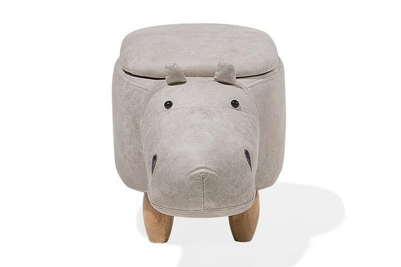 Hippo siddepuf 32 cm - Grå - Møbler - Stole & lænestole - Taburet & skammel - Ottoman