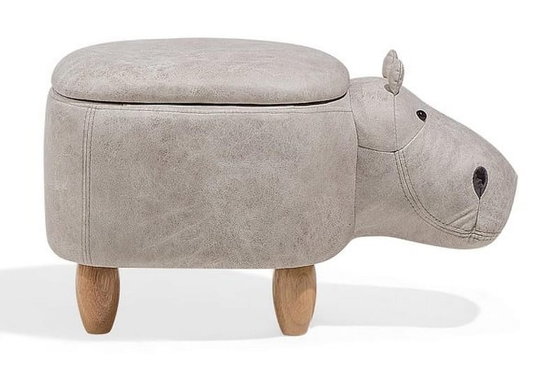 Hippo siddepuf 32 cm - Grå - Møbler - Stole & lænestole - Taburet & skammel - Ottoman