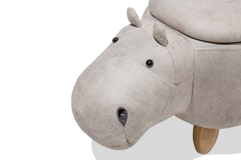 Hippo siddepuf 32 cm - Grå - Møbler - Stole & lænestole - Taburet & skammel - Ottoman