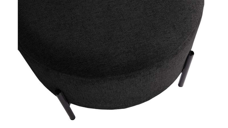 Karan puf med opbevaring 55 cm rund - Antracit - Møbler - Stole & lænestole - Taburet & skammel - Ottoman - Ottoman & siddepuf med opbevaring