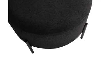 Karan puf med opbevaring 55 cm rund - Antracit - Møbler - Stole & lænestole - Taburet & skammel - Ottoman - Ottoman & siddepuf med opbevaring