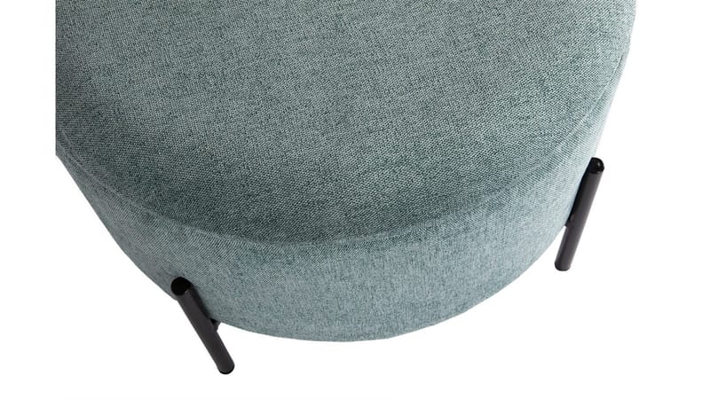Karan puf med opbevaring 55 cm rund - Blågrøn - Møbler - Stole & lænestole - Taburet & skammel - Ottoman - Ottoman & siddepuf med opbevaring