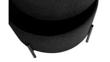 Karan puf med opbevaring 55 cm rund - Antracit - Møbler - Stole & lænestole - Taburet & skammel - Ottoman - Ottoman & siddepuf med opbevaring
