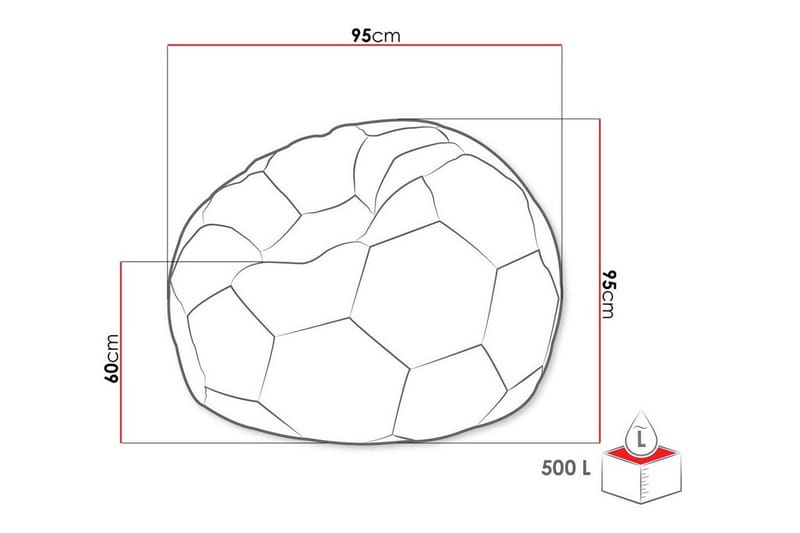 Kintore Siddepude 95 cm - Hvid - Møbler - Stole & lænestole - Taburet & skammel - Ottoman