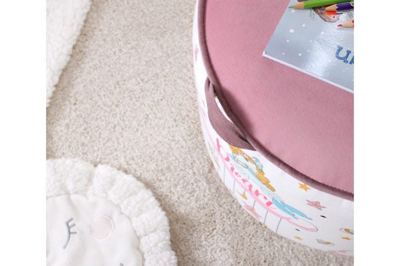 Lachine Børnepuf - Rosa/Hvid - Møbler - Stole & lænestole - Taburet & skammel - Ottoman