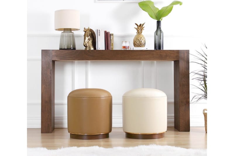 Lackawanna Siddepuf 42 cm - Beige - Møbler - Stole & lænestole - Taburet & skammel - Ottoman