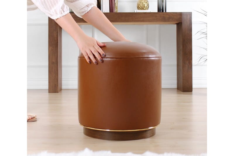 Lackawanna Siddepuf 42 cm - Brun - Møbler - Stole & lænestole - Taburet & skammel - Ottoman