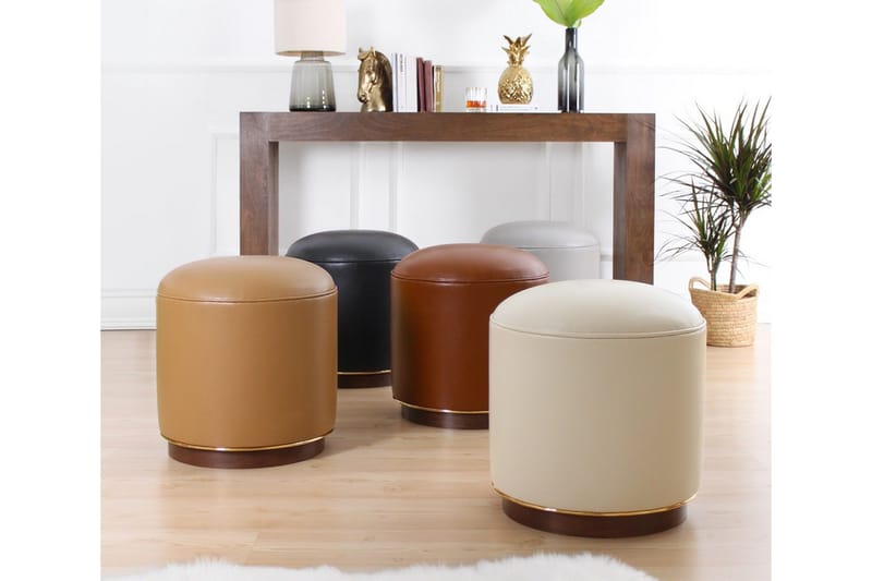 Lackawanna Siddepuf 42 cm - Brun - Møbler - Stole & lænestole - Taburet & skammel - Ottoman