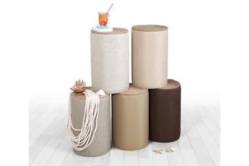 Larada Siddepuf 31 cm - Grå - Møbler - Stole & lænestole - Taburet & skammel - Ottoman