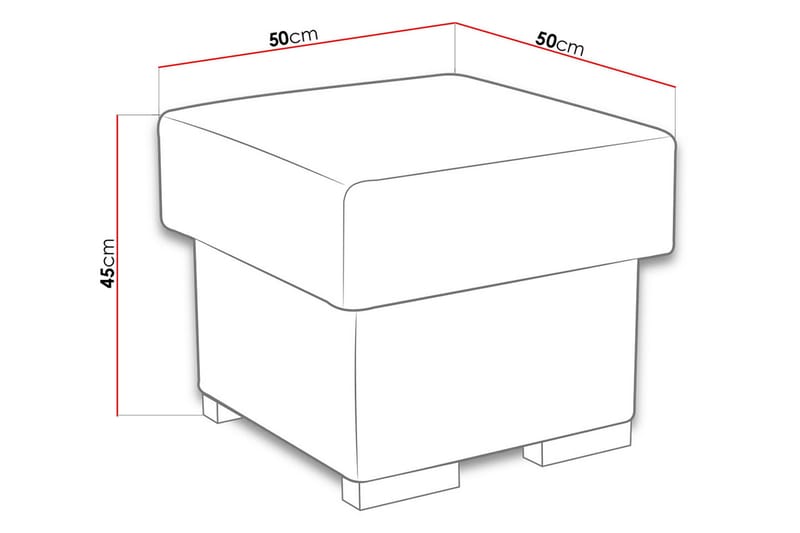 Lavona Fodskammel - Brun - Møbler - Stole & lænestole - Taburet & skammel - Ottoman