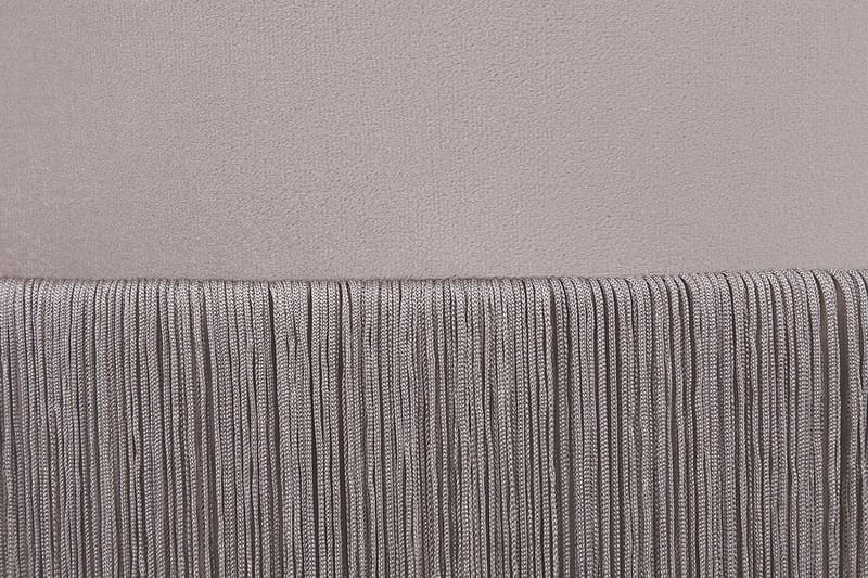 Lefurgy puf med Fransar Sammet - Beige - Møbler - Stole & lænestole - Taburet & skammel - Ottoman