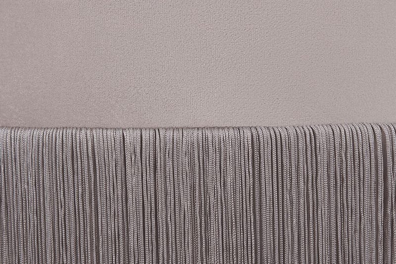 Lefurgy puf med Fransar Sammet - Beige - Møbler - Stole & lænestole - Taburet & skammel - Ottoman
