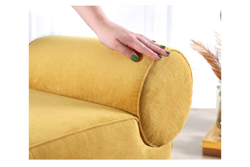 Linburg Puf 45 cm - Gul - Møbler - Stole & lænestole - Taburet & skammel - Ottoman