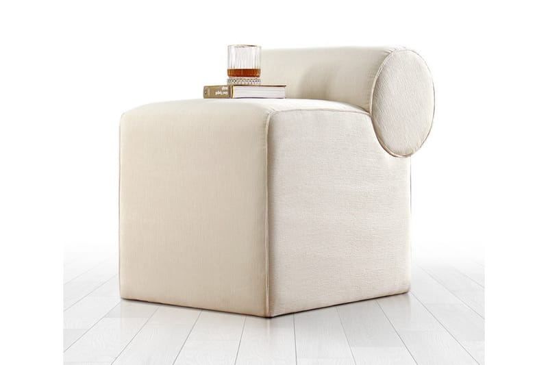 Linburg Puf 45 cm - Cream - Ottoman