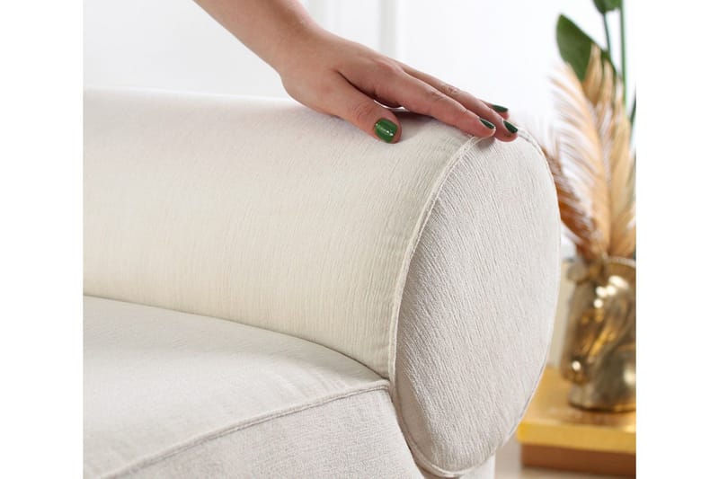 Linburg Puf 45 cm - Cream - Møbler - Stole & lænestole - Taburet & skammel - Ottoman