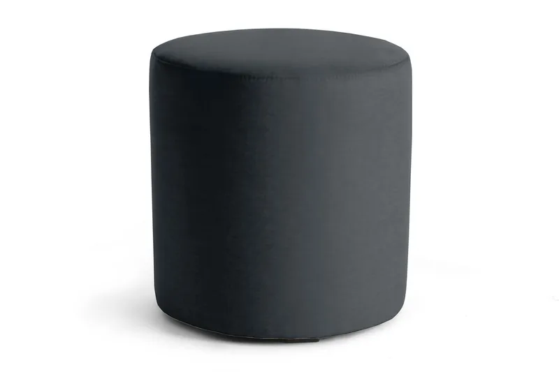 Linsyna Ottoman Rund, Mørkegrå