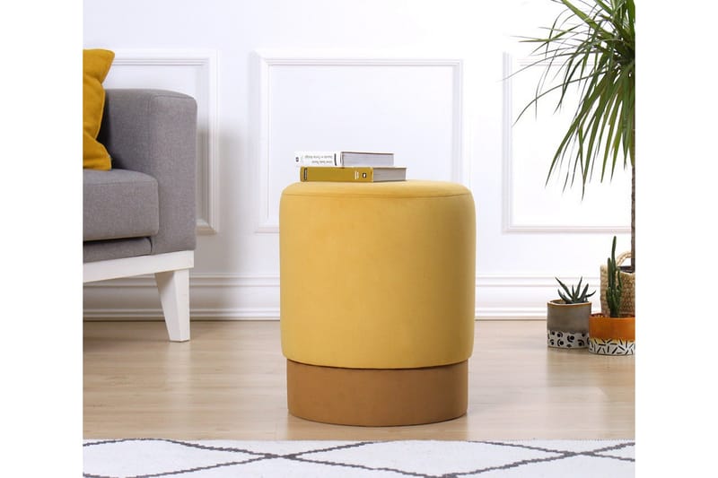 Lockport Siddepuf 38 cm - Gul - Møbler - Stole & lænestole - Taburet & skammel - Ottoman
