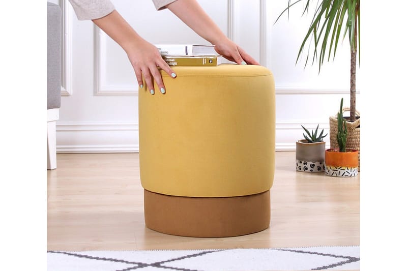 Lockport Siddepuf 38 cm - Gul - Møbler - Stole & lænestole - Taburet & skammel - Ottoman