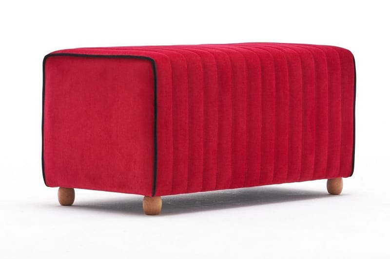 Mabellia Ottoman - Rød/Natur - Møbler - Stole & lænestole - Taburet & skammel - Ottoman