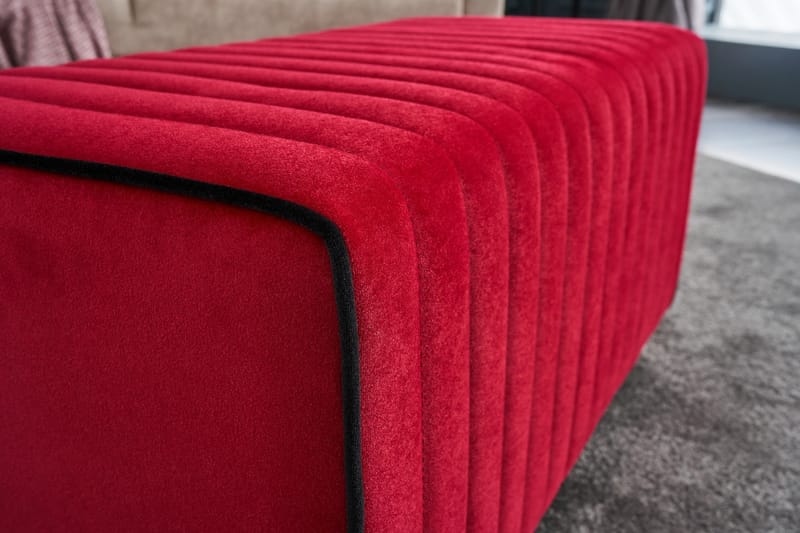 Mabellia Ottoman - Rød/Natur - Møbler - Stole & lænestole - Taburet & skammel - Ottoman