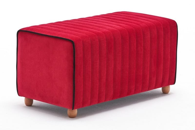 Mabellia Ottoman - Rød/Natur - Møbler - Stole & lænestole - Taburet & skammel - Ottoman