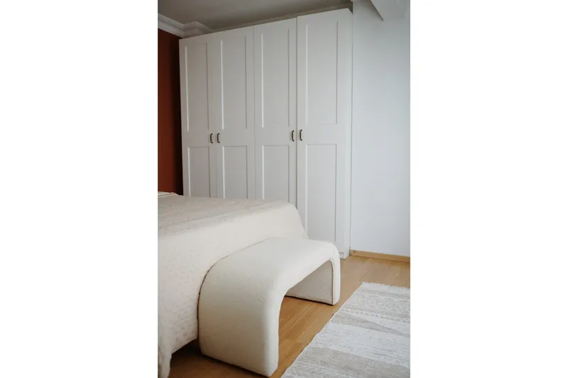 Manav Puf 106 cm - Hvid - Møbler - Stole & lænestole - Taburet & skammel - Ottoman