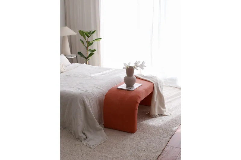 Manav Puf 106 cm - Koral - Møbler - Stole & lænestole - Taburet & skammel - Ottoman