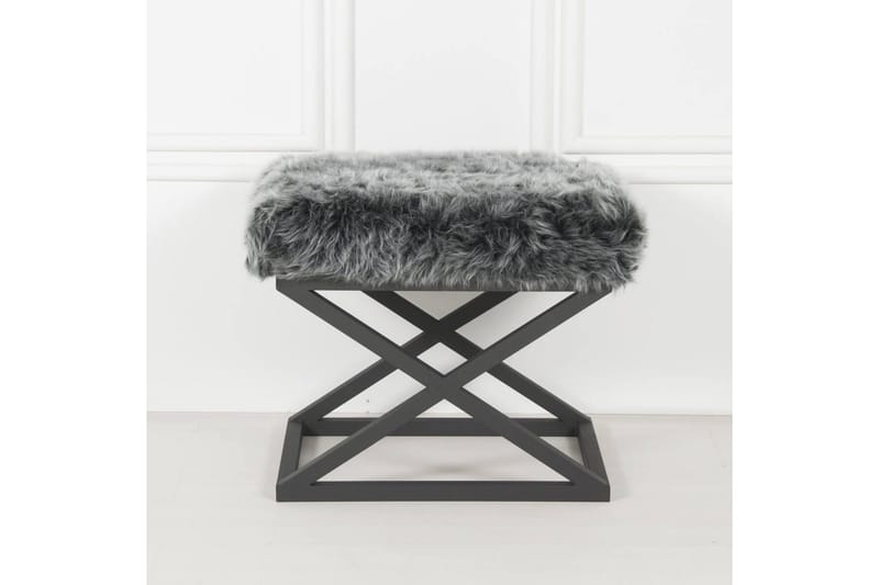 Mantu Puf 50 cm, Mørkegrå