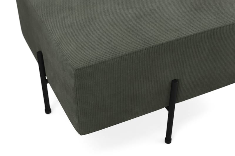 Menard Compact Sittpuff 60 cm Kvadratisk Scandi Days Fjord 79, Dark green Manchester - Møbler - Stole & lænestole - Taburet & skammel - Ottoman