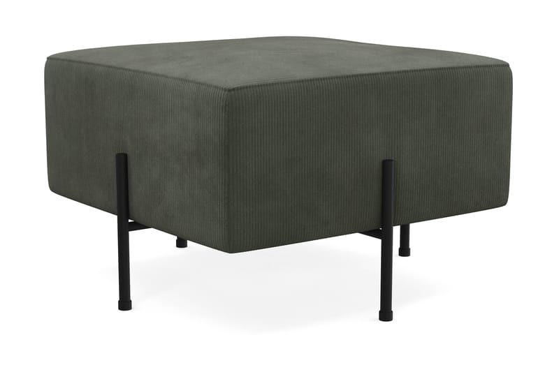 Menard Compact Sittpuff 60 cm Kvadratisk Scandi Days Fjord 79, Dark green Manchester - Møbler - Stole & lænestole - Taburet & skammel - Ottoman