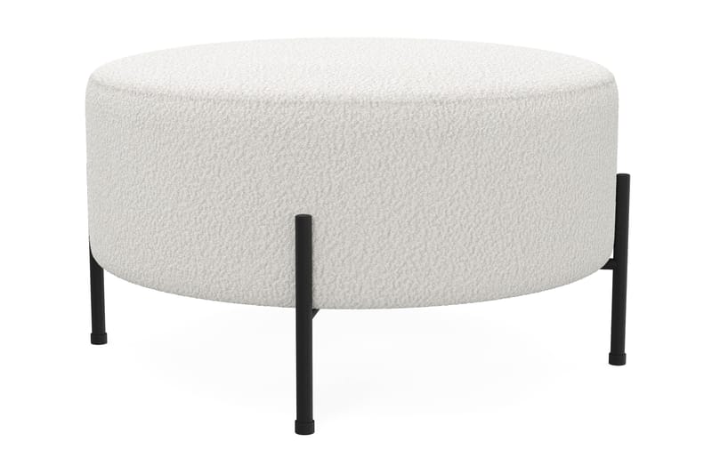 Menard Compact Puf Rund 70 cm - Hvid - Møbler - Stole & lænestole - Taburet & skammel - Ottoman
