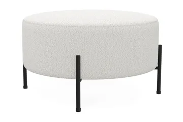 Menard Compact Puf Rund 70 cm - Hvid - Møbler - Stole & lænestole - Taburet & skammel - Ottoman