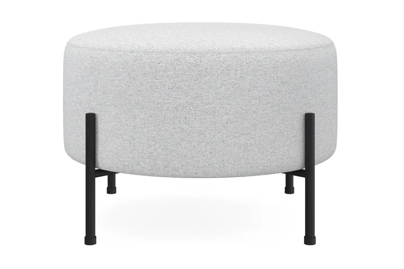 Menard Compact Puf Rund 60 cm, Lysegrå