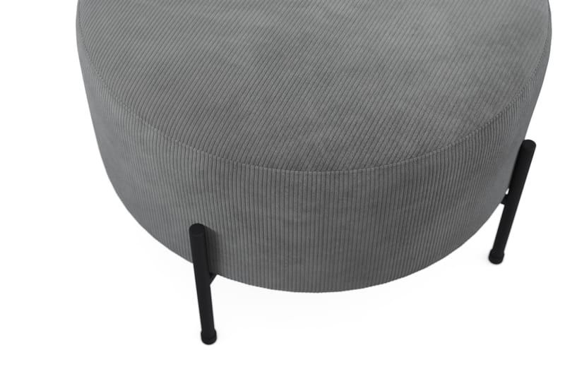Menard Compact Puf Rund 60 cm - Grå - Møbler - Stole & lænestole - Taburet & skammel - Ottoman
